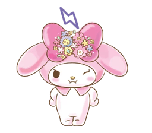 😑 Стикер «My Melody Too Cute» для Telegram