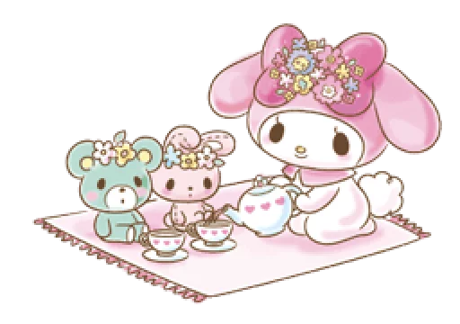 🙃 Стикер «My Melody Too Cute» для Telegram