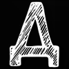 ♥ Эмодзи «Чернобелый шрифт» для Telegram