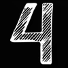 ♥ Эмодзи «Чернобелый шрифт» для Telegram