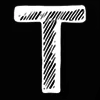 ♥ Эмодзи «Чернобелый шрифт» для Telegram
