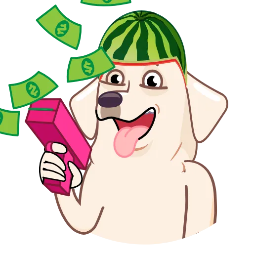 😍 Стикер «Melon Dog» для Telegram