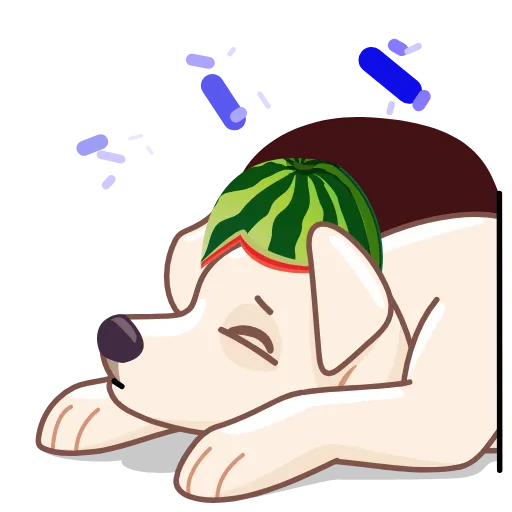 💤 Стикер «Melon Dog» для Telegram