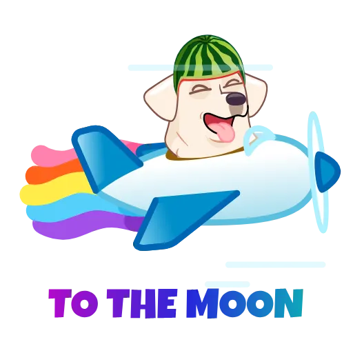 🛸 Стикер «Melon Dog» для Telegram