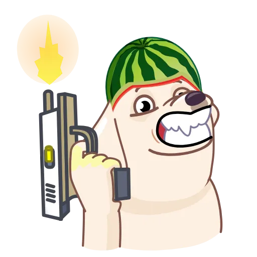 🔥 Стикер «Melon Dog» для Telegram
