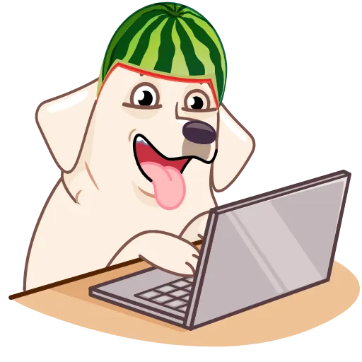 💻 Стикер «Melon Dog» для Telegram