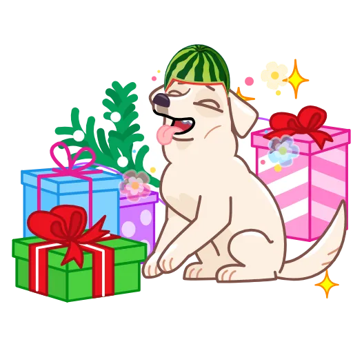 🎁 Стикер «Melon Dog» для Telegram