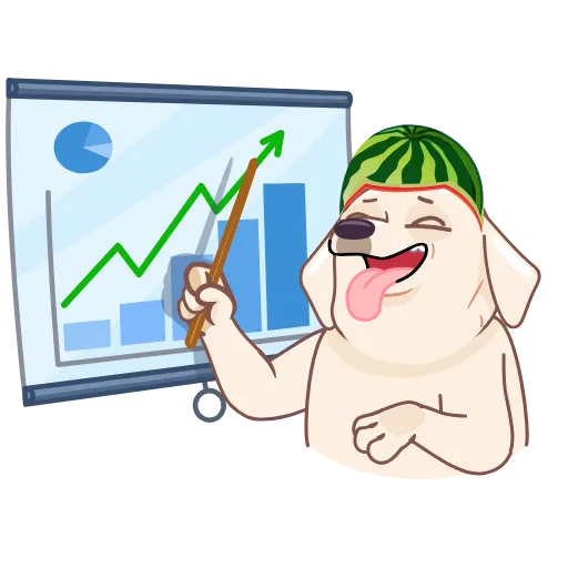 💹 Стикер «Melon Dog» для Telegram