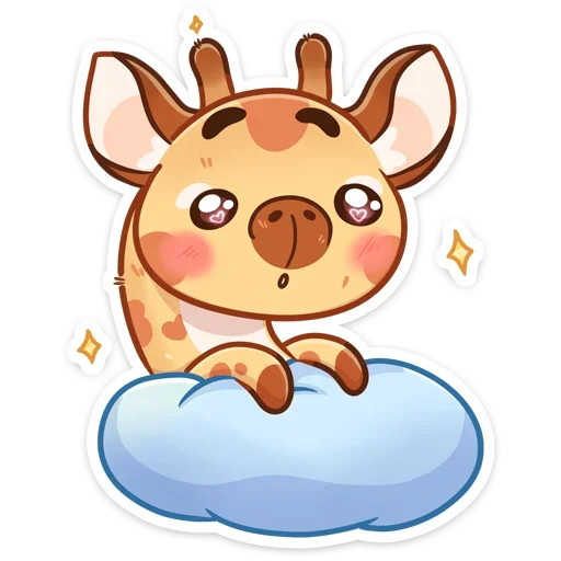 🤩 Стикер «Жираф Мелвин» для Telegram