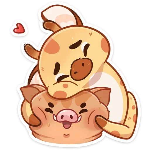🤗 Стикер «Жираф Мелвин» для Telegram