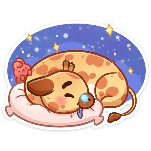 😴 Стикер «Жираф Мелвин» для Telegram