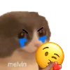 😭 Эмодзи «Melvin» для Telegram