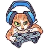 Стикер 33 Memcat