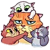 Стикер 20 Memcat