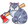 Стикер 30 Memcat