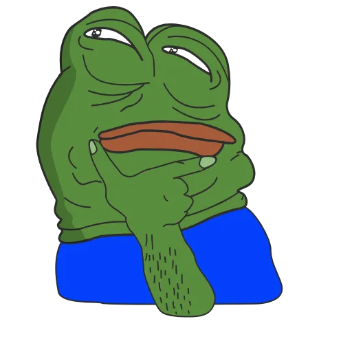 🤔 Стикер «? frog» для Telegram