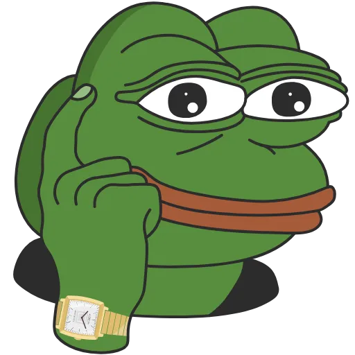 🧐 Стикер «? frog» для Telegram