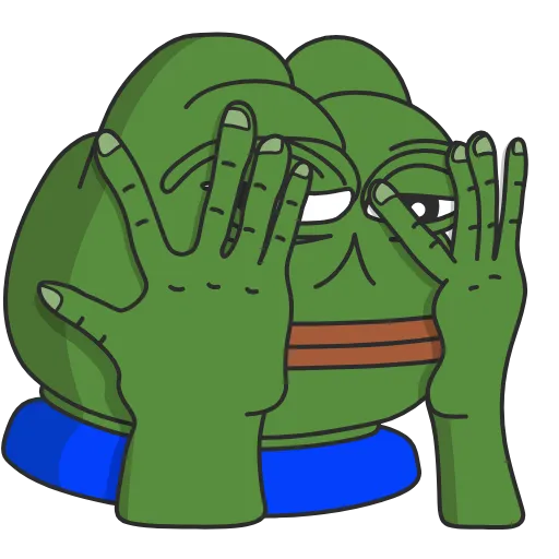 🙈 Стикер «? frog» для Telegram