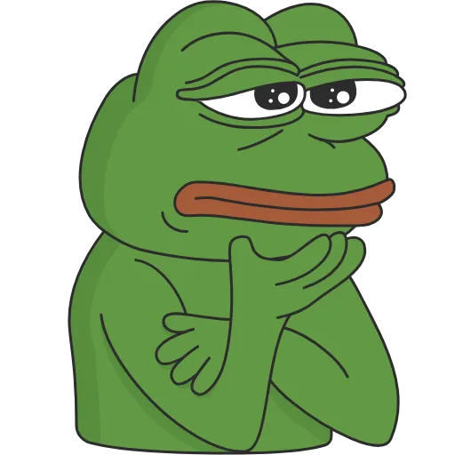 😕 Стикер «? frog» для Telegram