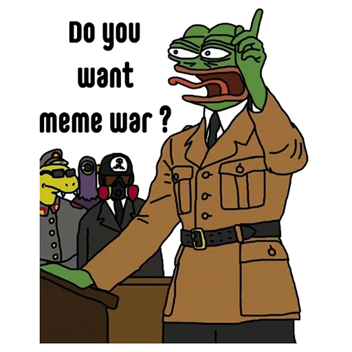 ☝️ Стикер «MEME WAR стикеры» для Telegram