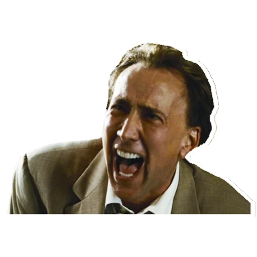 😁 Стикер «Nicolas Cage» для Telegram