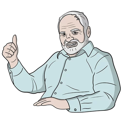 👍 Стикер «Memepedia» для Telegram