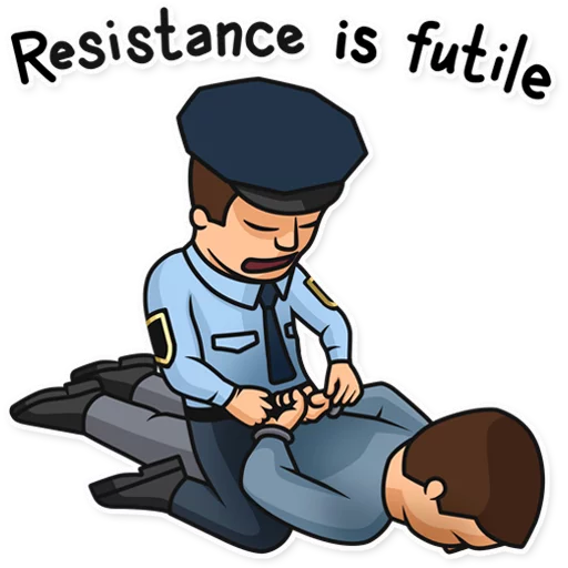 👊 Стикер «Meme Police» для Telegram