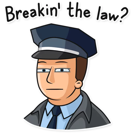 🤔 Стикер «Meme Police» для Telegram
