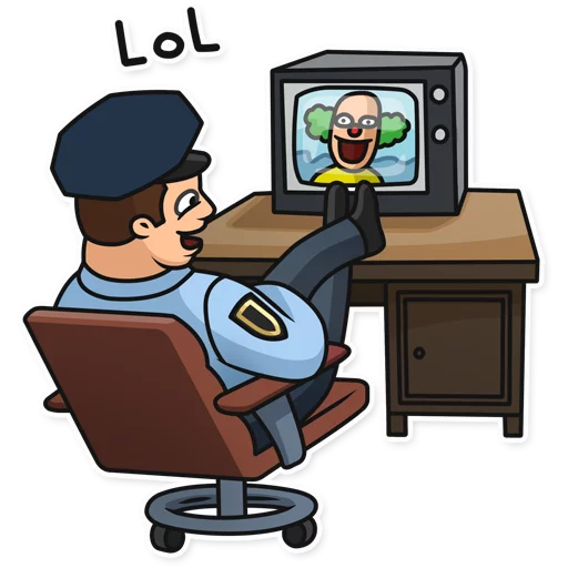 📺 Стикер «Meme Police» для Telegram