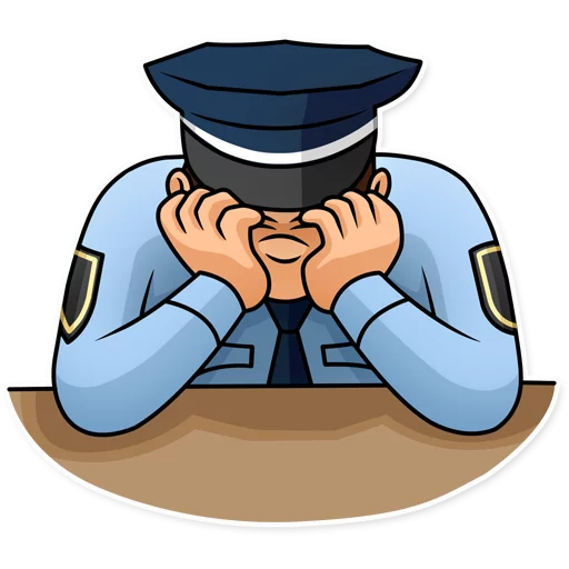 😪 Стикер «Meme Police» для Telegram