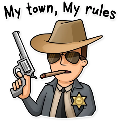 😎 Стикер «Meme Police» для Telegram
