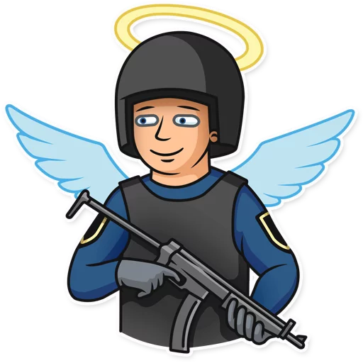 👼 Стикер «Meme Police» для Telegram