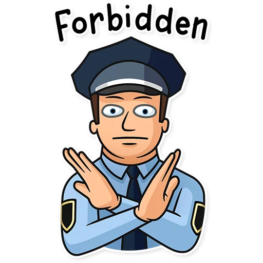 🙅 Стикер «Meme Police» для Telegram