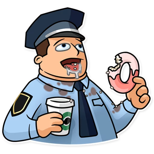 🍩 Стикер «Meme Police» для Telegram
