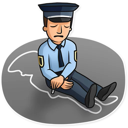 😥 Стикер «Meme Police» для Telegram