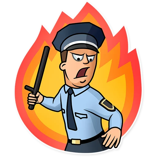 😡 Стикер «Meme Police» для Telegram