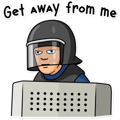 😤 Стикер «Meme Police» для Telegram
