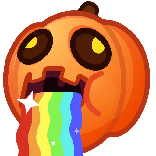 🤮 Стикер «Meme Pumpkins» для Telegram