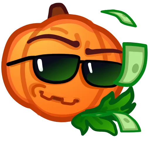 🤑 Стикер «Meme Pumpkins» для Telegram