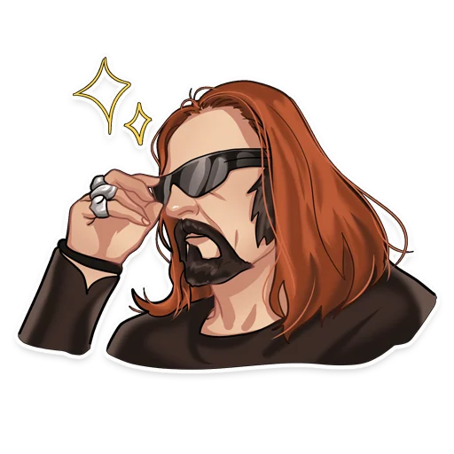 😎 Стикер «Мемные звёзды» для Telegram