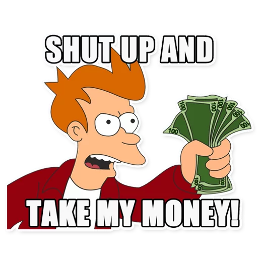 💸 Стикер «Memes, memes everywhere» для Telegram