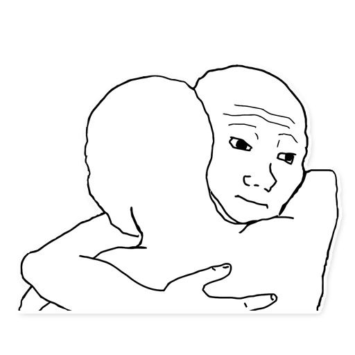 😔 Стикер «Memes, memes everywhere» для Telegram