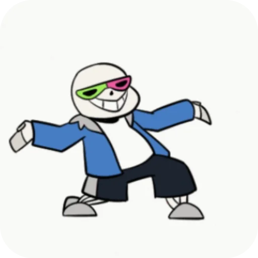 👍 Стикер «Мемный Санс» для Telegram