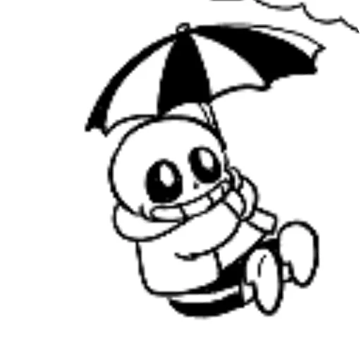 🐦 Стикер «Мемный Санс» для Telegram
