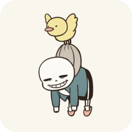 🐱 Стикер «Мемный Санс» для Telegram