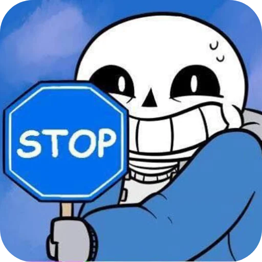 🐦 Стикер «Мемный Санс» для Telegram