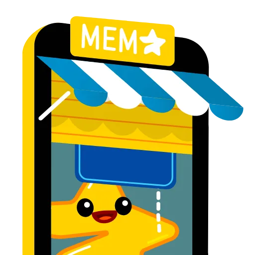 🏪 Стикер «Mem Star» для Telegram