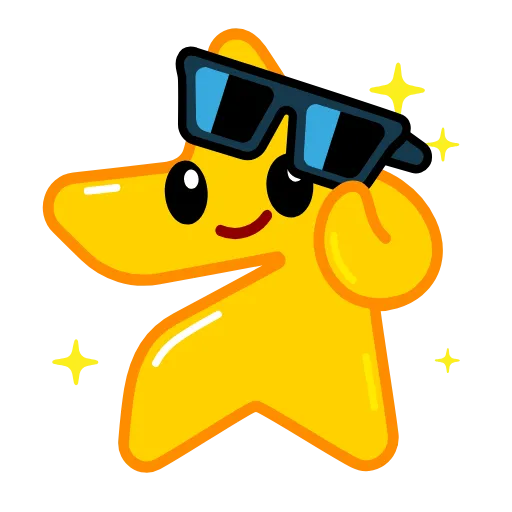 😎 Стикер «Mem Star» для Telegram