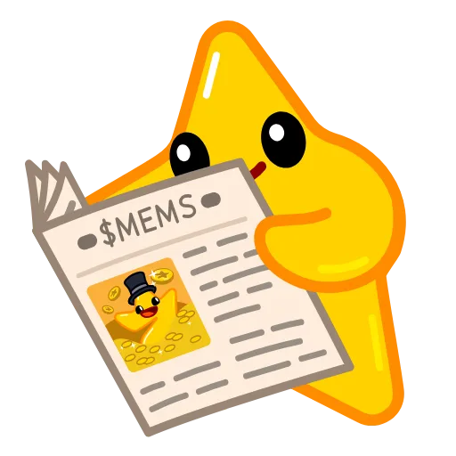 📰 Стикер «Mem Star» для Telegram