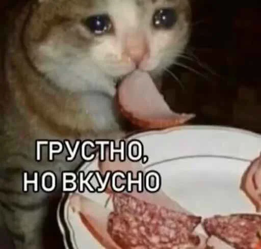 😢 Стикер «мєми про жівотних» для Telegram